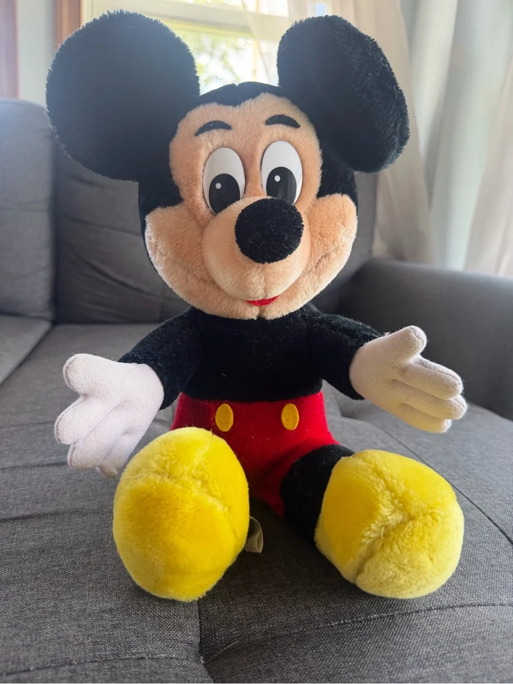 Plush Stuffed Toy - Black, Red & Yellow